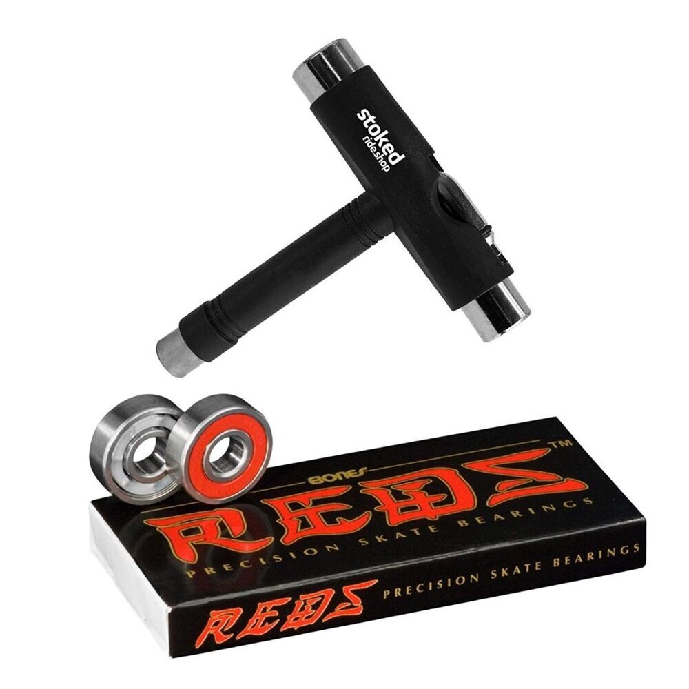 Premium 8-Pack REDS Bearings with Tool - Fast & Long-Lasting Performance